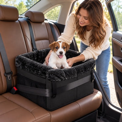 siège voiture pour chien jusqu'à 10 kg installation chien sécurisée
