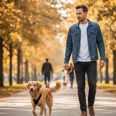 une laisse de chien utilisation facile
