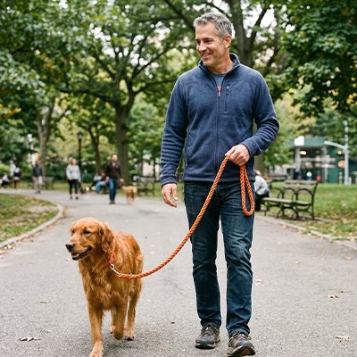 une laisse pour chien promenade quotidienne