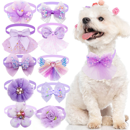 Collier Chien | Design Mignon avec Nœud